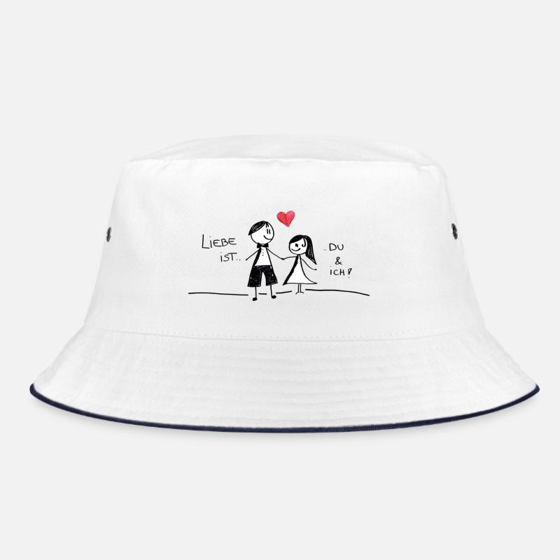Love is ..._ RED Bucket Hat