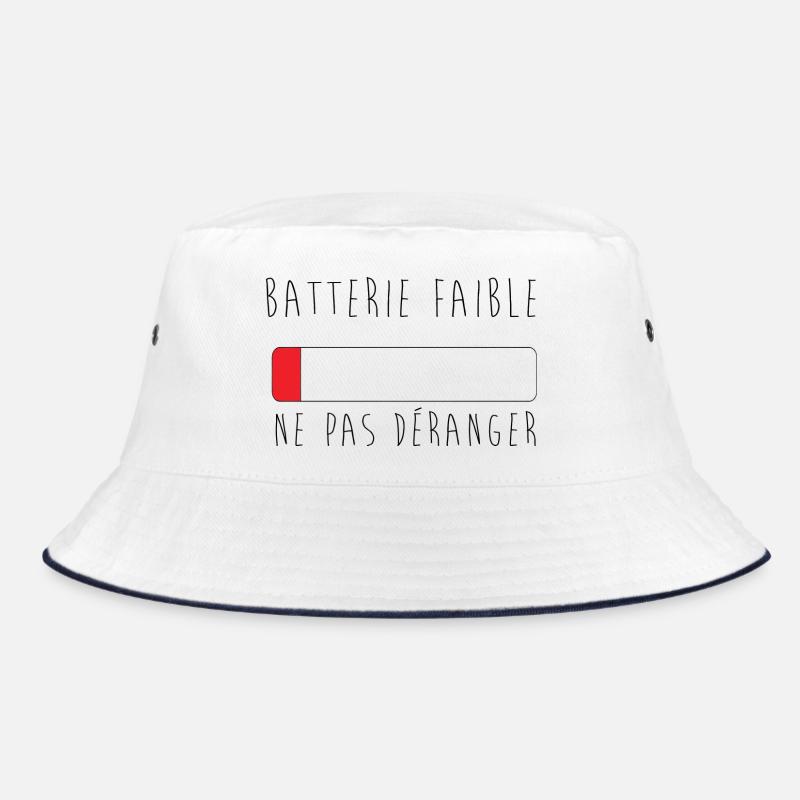 batterie faible, ne pas déranger - Bob - blanc/marine