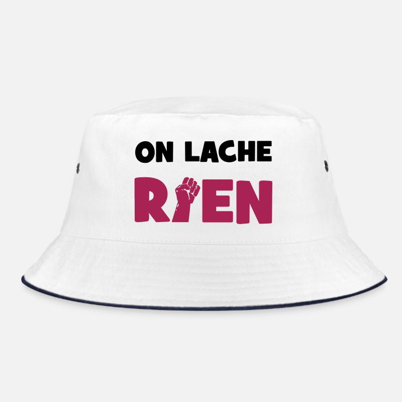 We loose nothing! - Bucket Hat - white/navy