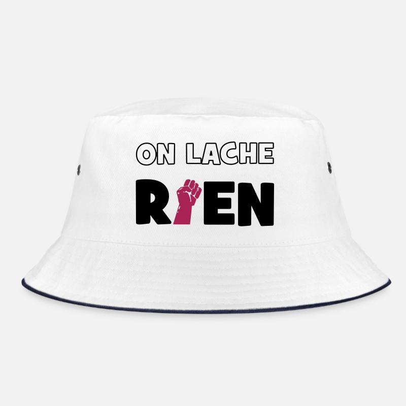We loose nothing! - Bucket Hat - white/navy