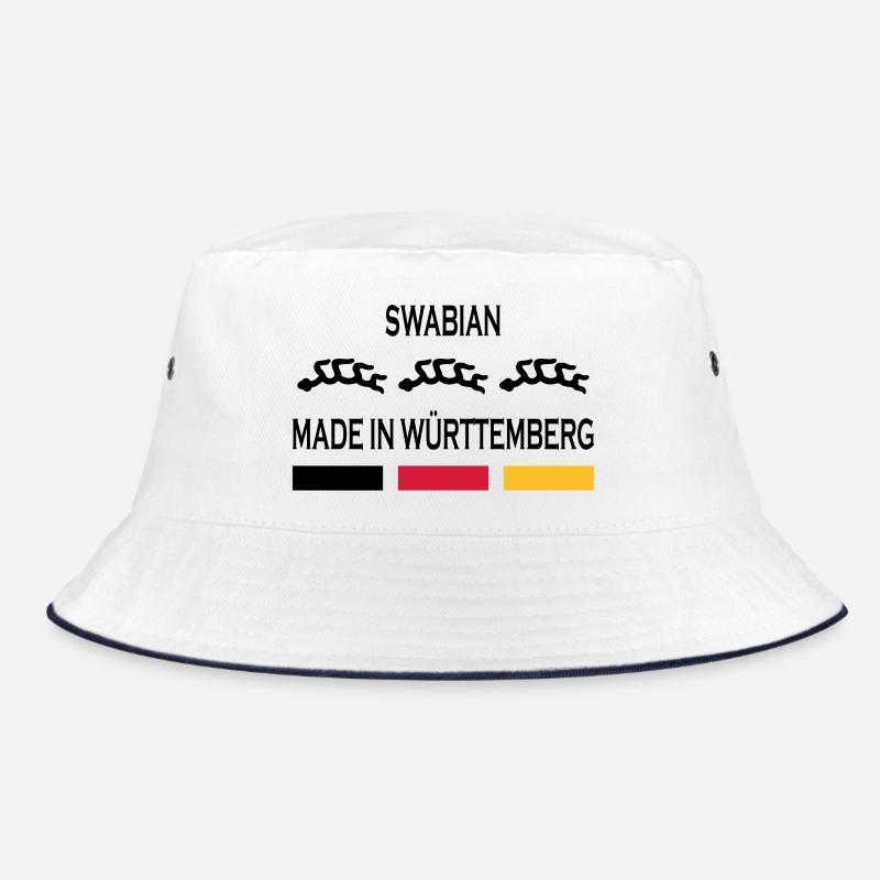 Made in Württemberg - Bucket Hat - Weiß/Navy