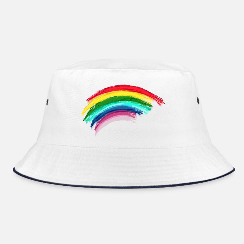 Rainbow Regenbogen Hope Bucket Hat