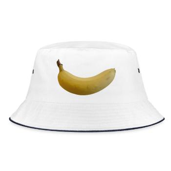 Banana - Bucket Hat - white/navy - Front