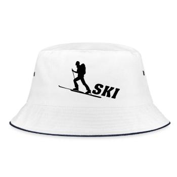 Ski, ski, skiing, après ski, freeski, winter - Bob - blanc/marine - Devant