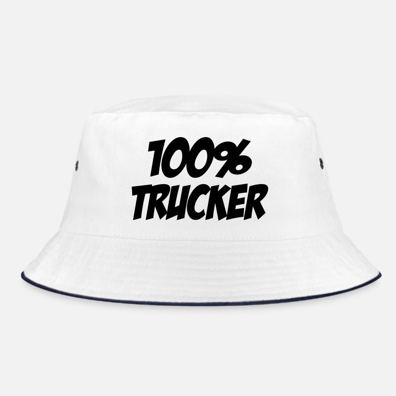 100% Trucker Bucket Hat