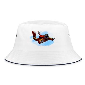 skydiver - Bucket Hat - Weiß/Navy - Vorne
