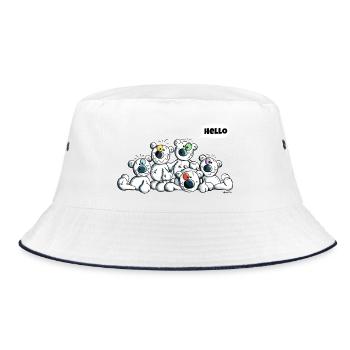 Mignon Ours - Bob - blanc/marine - Devant
