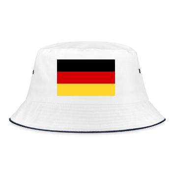 German Flag - Bucket Hat - white/navy - Front