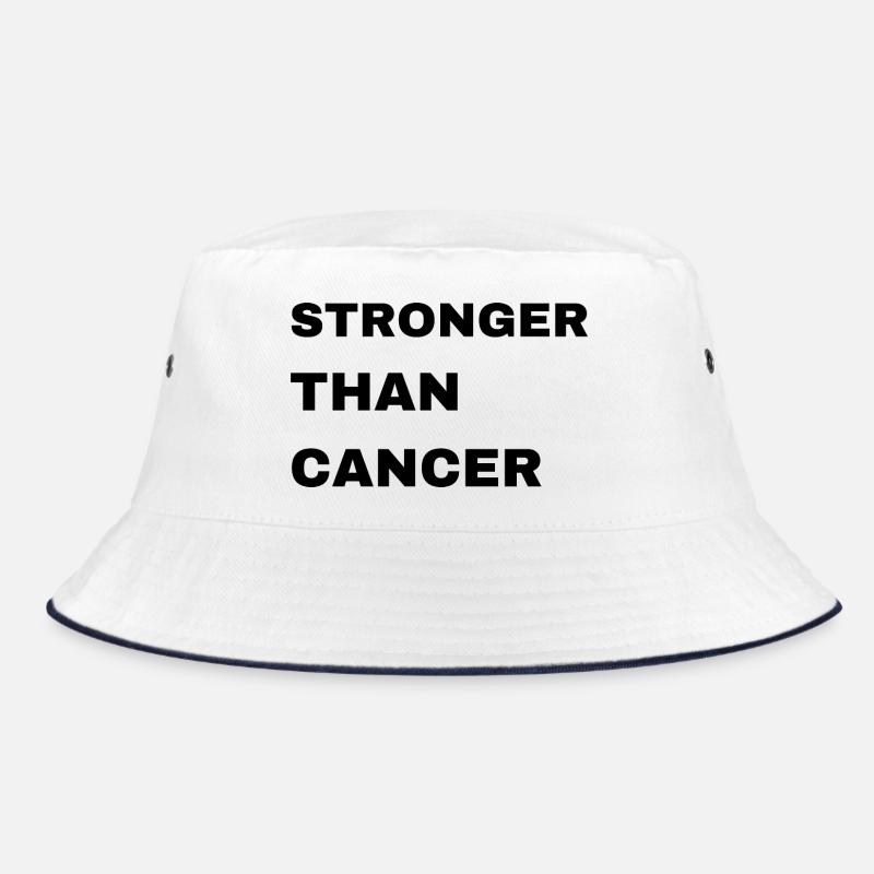 Abstract Cancer Support Artwork - Bucket Hat - white/navy