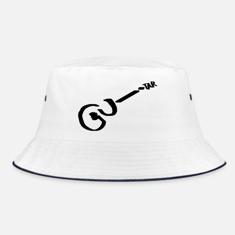 Guitar Pikto schwarz Bucket Hat