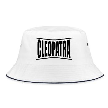 Cleopatra t-shirt gift idea - Bucket Hat - white/navy - Front