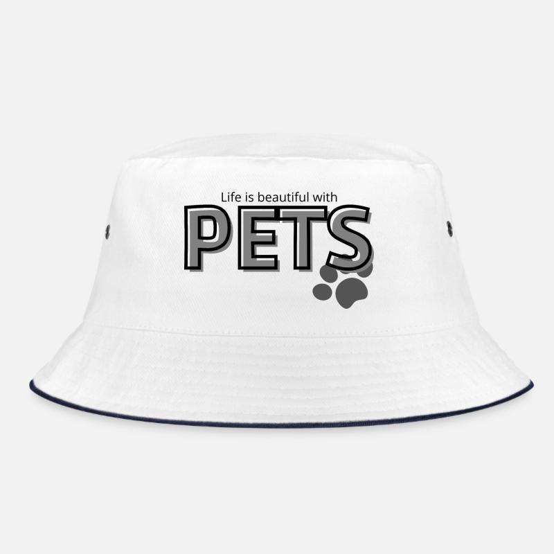 Pets: live is beautiful with Pets Bucket Hat