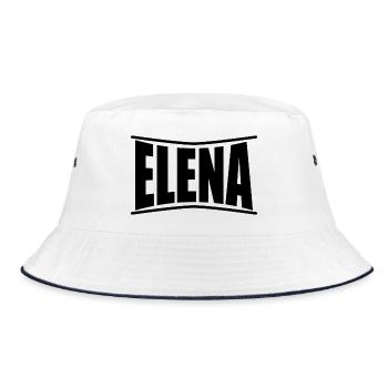 Idée cadeau t-shirt Elena - Bob - blanc/marine - Devant