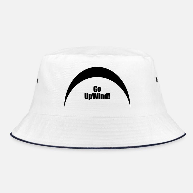 Go Upwind - Kitesurf - Bucket Hat - white/navy