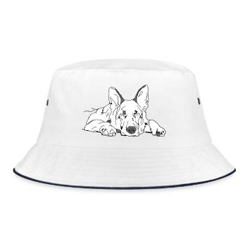 Sheepdog - Bucket Hat - white/navy - Front
