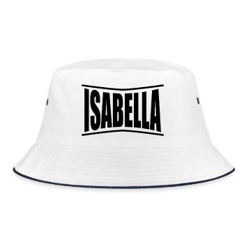 t-shirt Isabella t-shirt gift idea - Bucket Hat - white/navy - Front