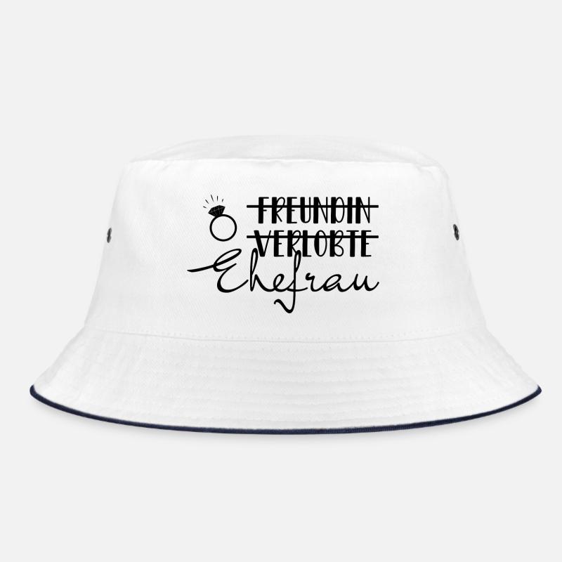 Verlobte Ehefrau Braut Hochzeit Bride hen night Bucket Hat
