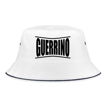 t-shirt Guerrino t-shirt gift idea - Bucket Hat - white/navy - Front
