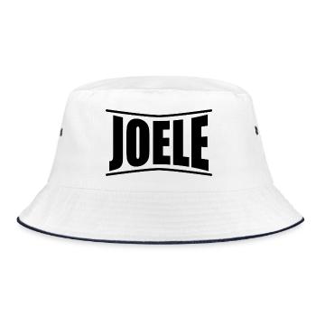 nom du t-shirt Joele idée cadeau t-shirt - Bob - blanc/marine - Devant