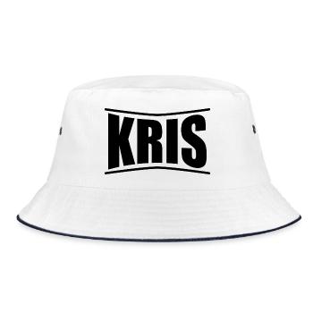 nom t-shirt Kris -idée cadeau de chemise - Bob - blanc/marine - Devant
