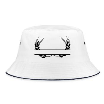 Logo grain products - Bucket Hat - white/navy - Front
