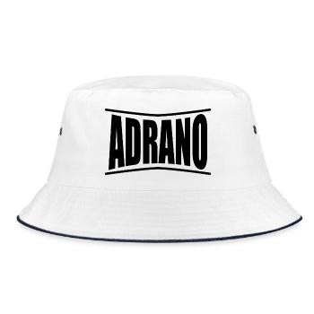 t-shirt Adrano Sicilia t-shirt gift idea - Bucket Hat - white/navy - Front