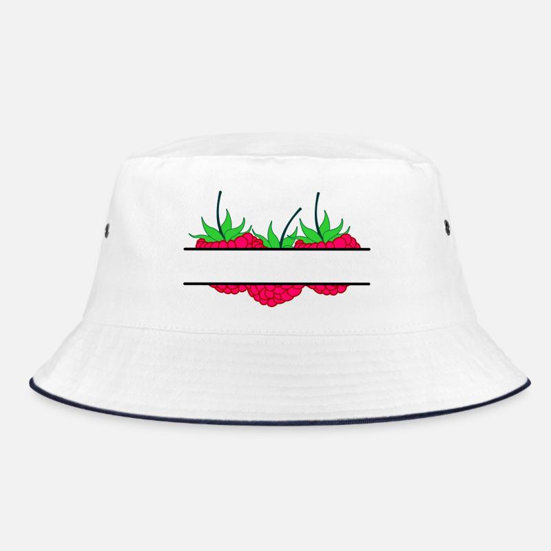 Raspberry banner red raspberry Bucket Hat