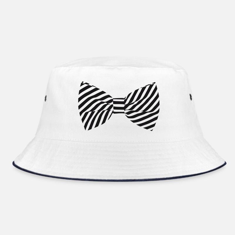 zebra fliege - Bucket Hat - Weiß/Navy