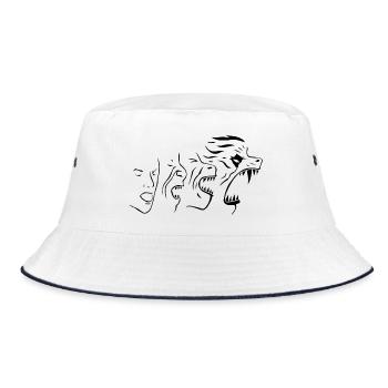Transformation (Black) - Bucket Hat - white/navy - Front