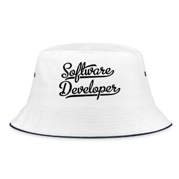 Software developers - Bucket Hat - white/navy - Front