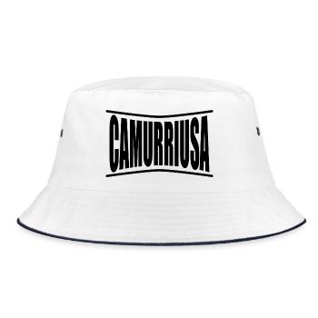 T-shirt Sicilia Termine siciliano camurriusa - Bucket Hat - white/navy - Front