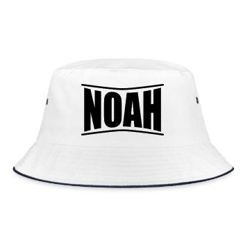 t-shirt Noah t-shirt idée cadeau - Bob - blanc/marine - Devant