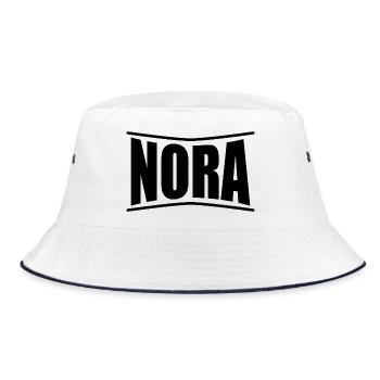Nora t-shirt t-shirt idée cadeau - Bob - blanc/marine - Devant