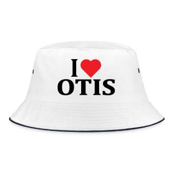 J’adore Otis t-shirt t-shirt idée cadeau - Bob - blanc/marine - Devant