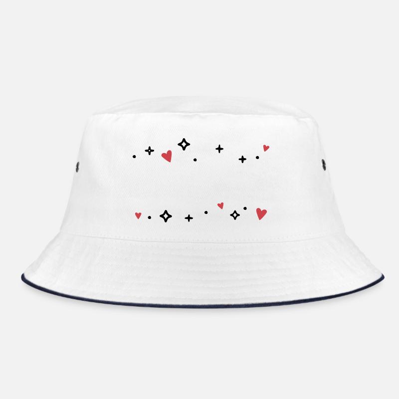 Hearts Starlet Glitter Bucket Hat