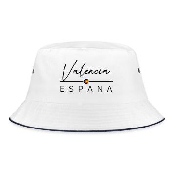 Spain - Valencia - Spanien - Espana - Bucket Hat - Weiß/Navy - Vorne