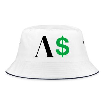 Lettre a dollar - Bob - blanc/marine - Devant