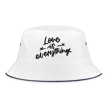 Love Is Everything - Bucket Hat - Weiß/Navy - Vorne