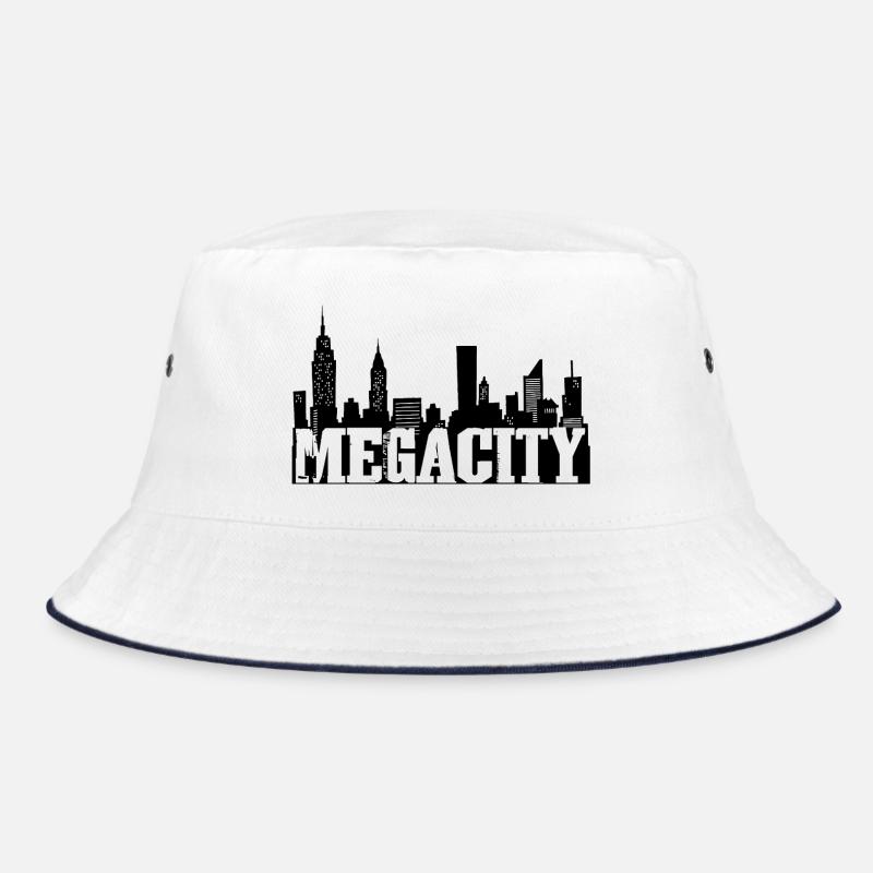 Die schwarze Megalopolis Bucket Hat