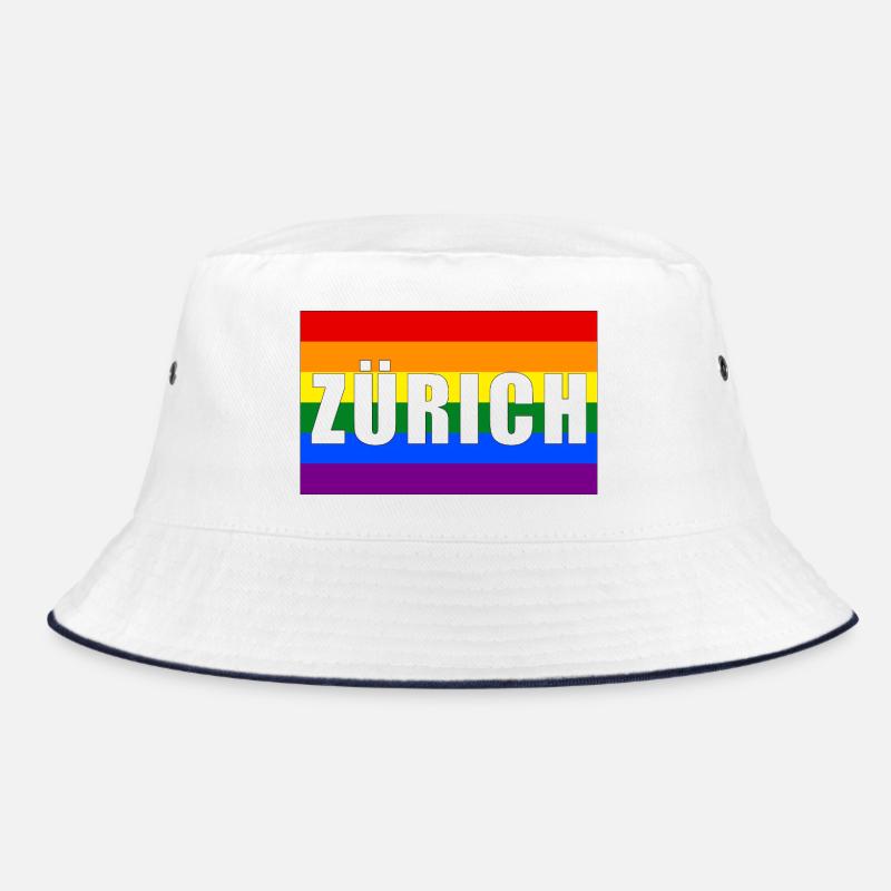 Zurich Pride Rainbow Flag Bucket Hat