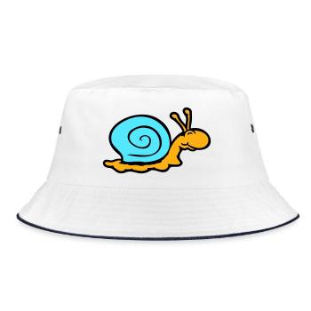 coquille d'escargot limace escargot sourit doucement - Bob - blanc/marine - Devant