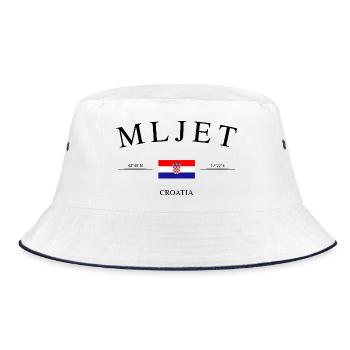 Mljet, Croatie – Souvenir et cadeau de vacances - Bob - blanc/marine - Devant