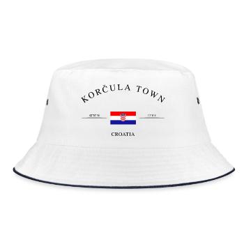 Korčula (Croatie) – Souvenir et cadeau de Noël - Bob - blanc/marine - Devant
