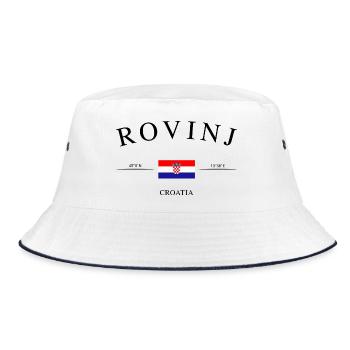 Rovinj Croatie – Souvenirs et cadeaux de vacances - Bob - blanc/marine - Devant