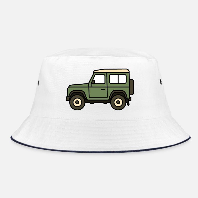 Offroad car - Bucket Hat - white/navy