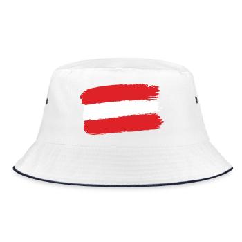 Drapeau de l’Autriche Coup de pinceau Autriche - Bob - blanc/marine - Devant
