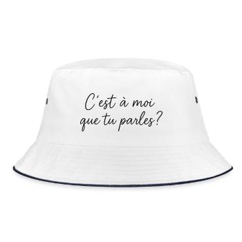 Hatred - Film - Bucket Hat - white/navy - Front