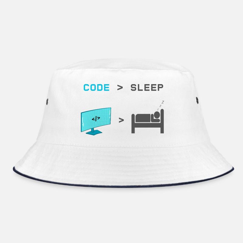 Code vs Sleep: Coder im Schlafmodus Bucket Hat