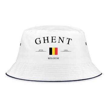 Gand, Belgique – Souvenir et cadeau de Noël - Bob - blanc/marine - Devant