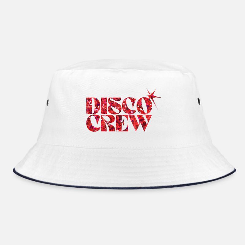 Disco Crew Red Neon Splash Bucket Hat